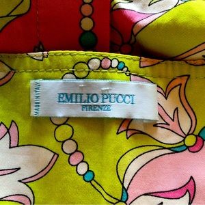 Emilio Pucci sundress, tropical colors, US size 12, Italian 46
